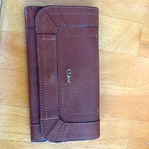 Preloved brown Chloe’ long wallet